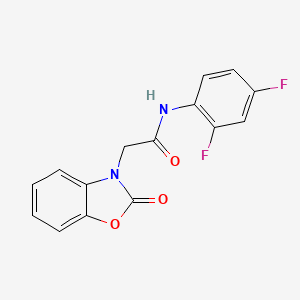 N-(2,4-difluorophenyl)-2-(2-oxo-1,3-benzoxazol-3(2H)-yl)acetamide