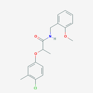 2-(4-chloro-3-methylphenoxy)-N-(2-methoxybenzyl)propanamide