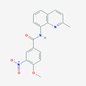 4-methoxy-N-(2-methyl-8-quinolinyl)-3-nitrobenzamide