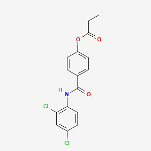 4-{[(2,4-dichlorophenyl)amino]carbonyl}phenyl propionate