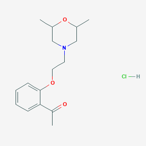 1-{2-[2-(2,6-dimethyl-4-morpholinyl)ethoxy]phenyl}ethanone hydrochloride