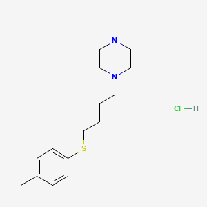 molecular formula C16H27ClN2S B4410666 1-methyl-4-{4-[(4-methylphenyl)thio]butyl}piperazine hydrochloride 