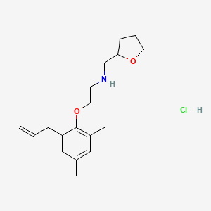 molecular formula C18H28ClNO2 B4410684 [2-(2-allyl-4,6-dimethylphenoxy)ethyl](tetrahydrofuran-2-ylmethyl)amine hydrochloride 