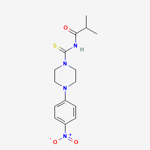 2-methyl-N-{[4-(4-nitrophenyl)-1-piperazinyl]carbonothioyl}propanamide