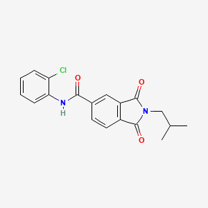 N-(2-chlorophenyl)-2-isobutyl-1,3-dioxo-5-isoindolinecarboxamide