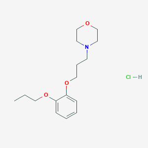 molecular formula C16H26ClNO3 B4410752 4-[3-(2-propoxyphenoxy)propyl]morpholine hydrochloride 