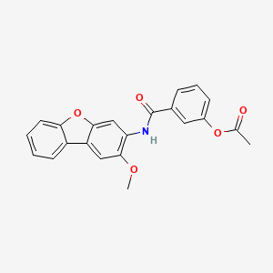 3-{[(2-methoxydibenzo[b,d]furan-3-yl)amino]carbonyl}phenyl acetate