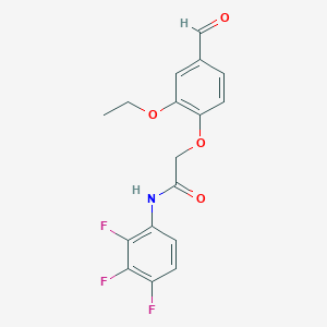 2-(2-ethoxy-4-formylphenoxy)-N-(2,3,4-trifluorophenyl)acetamide