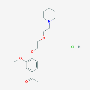 1-(3-methoxy-4-{2-[2-(1-piperidinyl)ethoxy]ethoxy}phenyl)ethanone hydrochloride