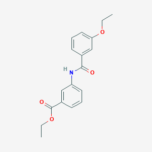 molecular formula C18H19NO4 B4410897 ethyl 3-[(3-ethoxybenzoyl)amino]benzoate 