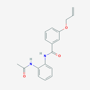 molecular formula C18H18N2O3 B4410912 N-[2-(acetylamino)phenyl]-3-(allyloxy)benzamide 