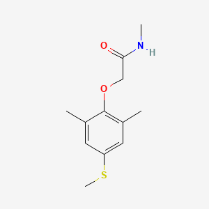 molecular formula C12H17NO2S B4410928 2-[2,6-dimethyl-4-(methylthio)phenoxy]-N-methylacetamide 