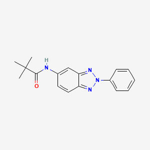 molecular formula C17H18N4O B4410994 2,2-dimethyl-N-(2-phenyl-2H-1,2,3-benzotriazol-5-yl)propanamide 