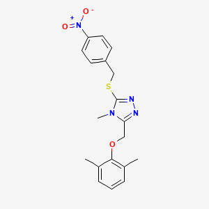 3-[(2,6-dimethylphenoxy)methyl]-4-methyl-5-[(4-nitrobenzyl)thio]-4H-1,2,4-triazole