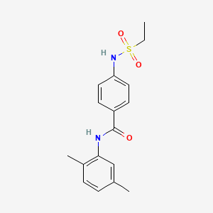 N-(2,5-dimethylphenyl)-4-[(ethylsulfonyl)amino]benzamide