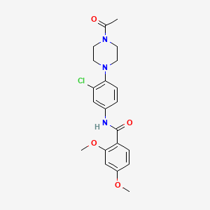 N-[4-(4-acetyl-1-piperazinyl)-3-chlorophenyl]-2,4-dimethoxybenzamide