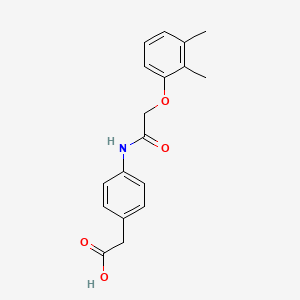 molecular formula C18H19NO4 B4411023 (4-{[(2,3-dimethylphenoxy)acetyl]amino}phenyl)acetic acid 