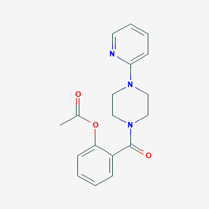 2-{[4-(2-pyridinyl)-1-piperazinyl]carbonyl}phenyl acetate