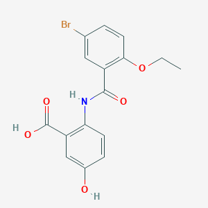 2-[(5-bromo-2-ethoxybenzoyl)amino]-5-hydroxybenzoic acid