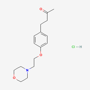 molecular formula C16H24ClNO3 B4411048 4-{4-[2-(4-morpholinyl)ethoxy]phenyl}-2-butanone hydrochloride 