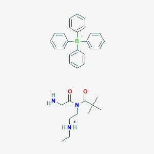 molecular formula C35H44BN3O2 B044111 N-(tert-Butylcarbonylglycylaminoethyl)-N-(ethyl)ammonium tetraphenylborate CAS No. 120841-26-1