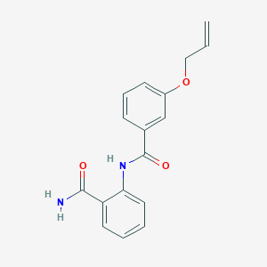 molecular formula C17H16N2O3 B4411112 2-{[3-(allyloxy)benzoyl]amino}benzamide 