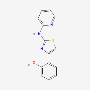 molecular formula C14H11N3OS B4411127 2-[2-(2-pyridinylamino)-1,3-thiazol-4-yl]phenol 