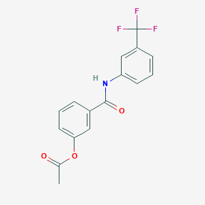 3-({[3-(trifluoromethyl)phenyl]amino}carbonyl)phenyl acetate