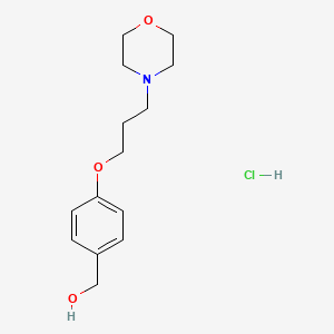 {4-[3-(4-morpholinyl)propoxy]phenyl}methanol hydrochloride