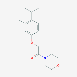 molecular formula C16H23NO3 B4411166 4-[(4-isopropyl-3-methylphenoxy)acetyl]morpholine 