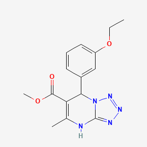 molecular formula C15H17N5O3 B4411188 methyl 7-(3-ethoxyphenyl)-5-methyl-4,7-dihydrotetrazolo[1,5-a]pyrimidine-6-carboxylate 