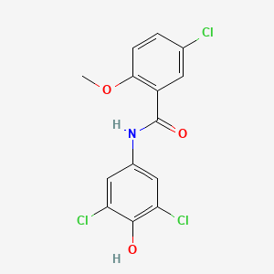 molecular formula C14H10Cl3NO3 B4411198 5-chloro-N-(3,5-dichloro-4-hydroxyphenyl)-2-methoxybenzamide 