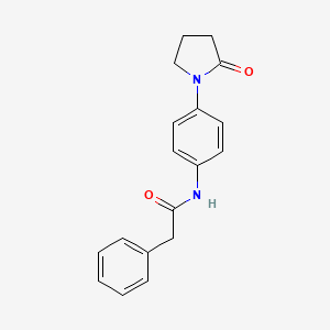 N-[4-(2-oxo-1-pyrrolidinyl)phenyl]-2-phenylacetamide