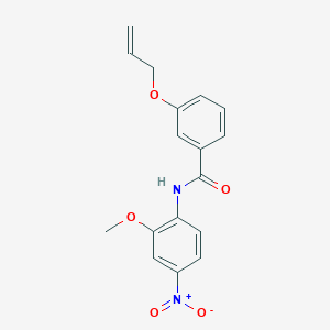 molecular formula C17H16N2O5 B4411203 3-(allyloxy)-N-(2-methoxy-4-nitrophenyl)benzamide 