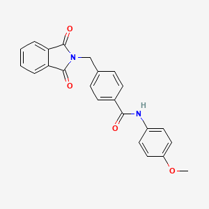 molecular formula C23H18N2O4 B4411258 4-[(1,3-dioxo-1,3-dihydro-2H-isoindol-2-yl)methyl]-N-(4-methoxyphenyl)benzamide 