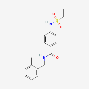 4-[(ethylsulfonyl)amino]-N-(2-methylbenzyl)benzamide