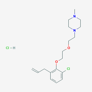 molecular formula C18H28Cl2N2O2 B4411273 1-{2-[2-(2-allyl-6-chlorophenoxy)ethoxy]ethyl}-4-methylpiperazine hydrochloride 