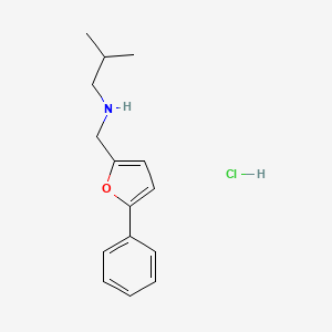 2-methyl-N-[(5-phenyl-2-furyl)methyl]-1-propanamine hydrochloride