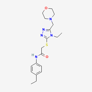 2-{[4-ethyl-5-(4-morpholinylmethyl)-4H-1,2,4-triazol-3-yl]thio}-N-(4-ethylphenyl)acetamide