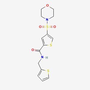 4-(4-morpholinylsulfonyl)-N-(2-thienylmethyl)-2-thiophenecarboxamide