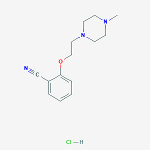 molecular formula C14H20ClN3O B4411346 2-[2-(4-methyl-1-piperazinyl)ethoxy]benzonitrile hydrochloride 