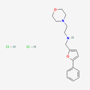 molecular formula C17H24Cl2N2O2 B4411369 [2-(4-morpholinyl)ethyl][(5-phenyl-2-furyl)methyl]amine dihydrochloride 