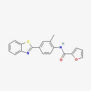 N-[4-(1,3-benzothiazol-2-yl)-2-methylphenyl]furan-2-carboxamide