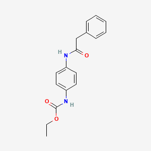 molecular formula C17H18N2O3 B4411384 ethyl {4-[(phenylacetyl)amino]phenyl}carbamate 