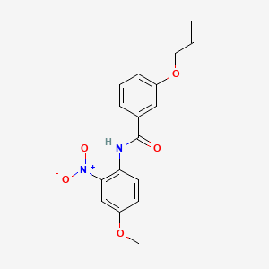 molecular formula C17H16N2O5 B4411412 3-(allyloxy)-N-(4-methoxy-2-nitrophenyl)benzamide 