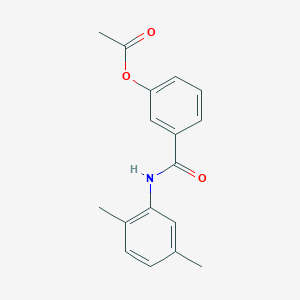 3-{[(2,5-dimethylphenyl)amino]carbonyl}phenyl acetate