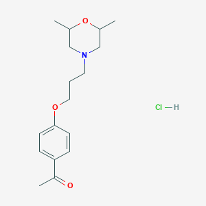 1-{4-[3-(2,6-dimethyl-4-morpholinyl)propoxy]phenyl}ethanone hydrochloride