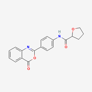 N-[4-(4-oxo-4H-3,1-benzoxazin-2-yl)phenyl]tetrahydro-2-furancarboxamide