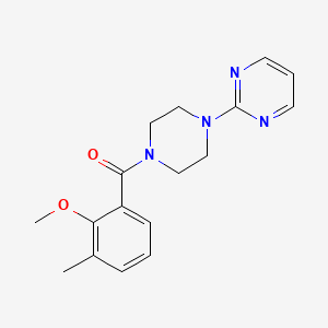 molecular formula C17H20N4O2 B4411482 2-[4-(2-methoxy-3-methylbenzoyl)-1-piperazinyl]pyrimidine 