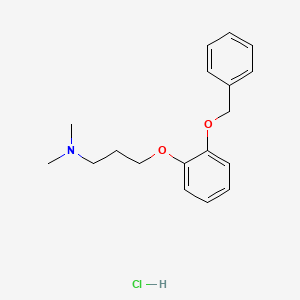 molecular formula C18H24ClNO2 B4411489 {3-[2-(benzyloxy)phenoxy]propyl}dimethylamine hydrochloride 